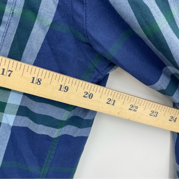 Vineyard Vines Shirt M Slim Fit Mens Performance Crosby Plaid Long Sleeve Blue - Picture 5 of 7